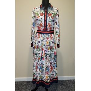 Floral Pleated Dress